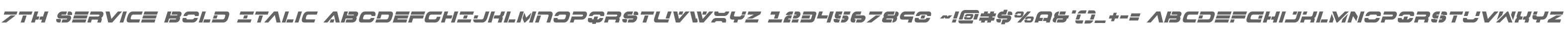 7th Service Bold Italic