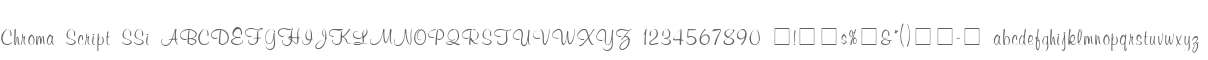 Chroma Script SSi