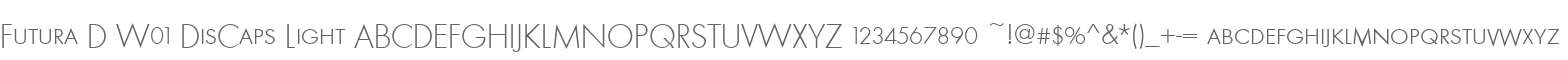 Futura D W01 DisCaps Light