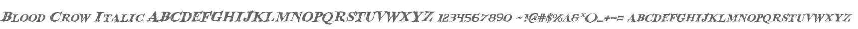 Blood Crow Italic