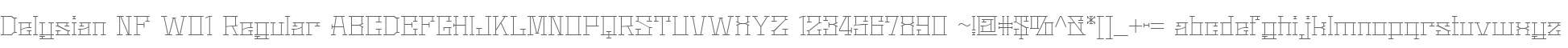 Delysian NF W01 Regular