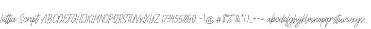 Lettia Script