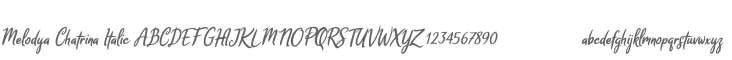 Melodya Chatrina Italic