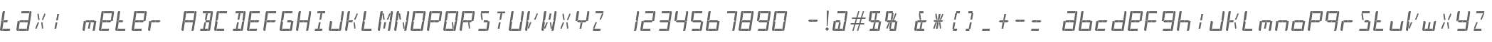 taxi meter