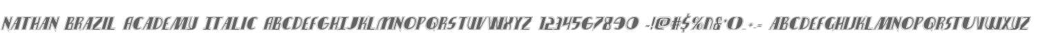 Nathan Brazil Academy Italic