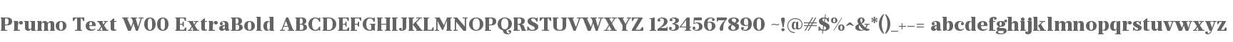Prumo Text W00 ExtraBold