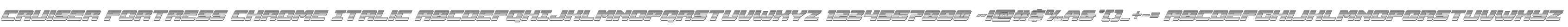 Cruiser Fortress Chrome Italic