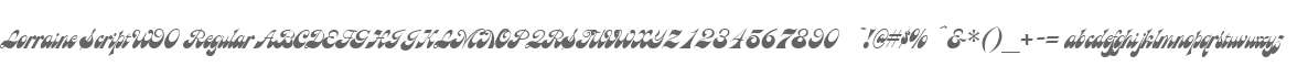 Lorraine Script W90 Regular