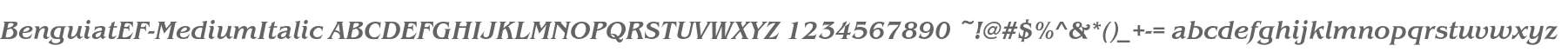 BenguiatEF-MediumItalic
