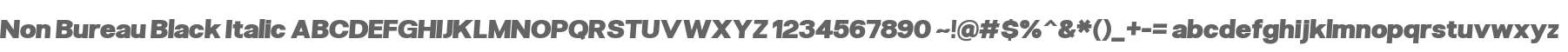 Non Bureau Black