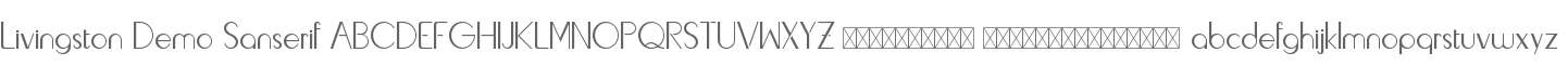 Livingston Demo Sanserif
