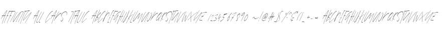 Affinity All Caps Italic