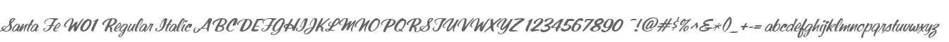 Santa Fe W01 Regular Italic