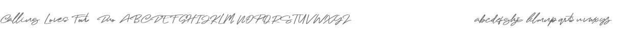 Calling Loves Font Duo