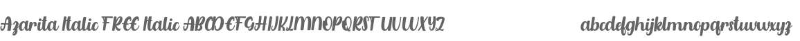Azarita Italic FREE Italic