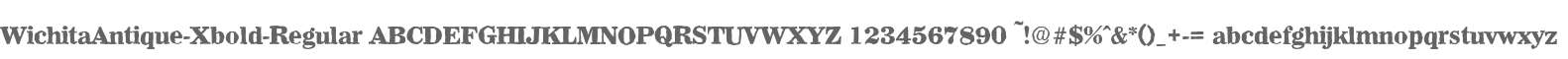 WichitaAntique-Xbold-Regular