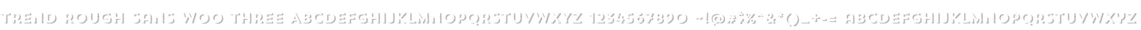 Trend Rough Sans W00 Three