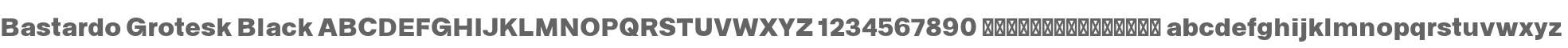 Bastardo Grotesk Black