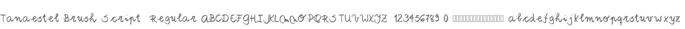 Tanaestel Brush Script 01