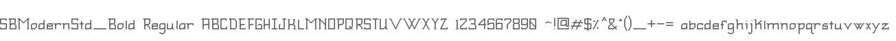 SBModernStd_Bold Regular