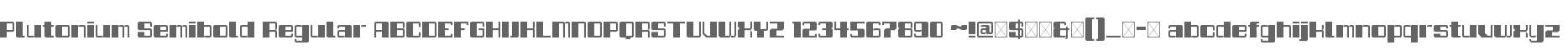 Plutonium Semibold