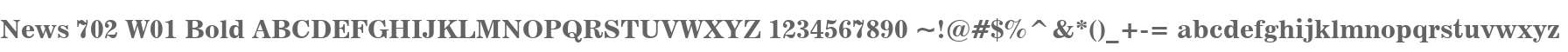 News 702 W01 Bold