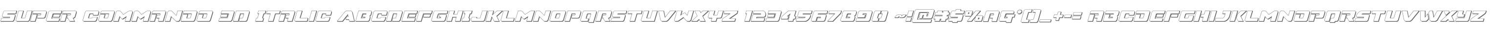 Super Commando 3D Italic