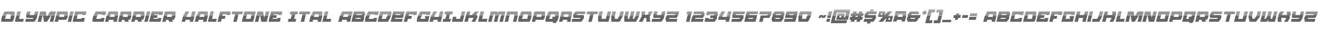 Olympic Carrier Halftone Ital
