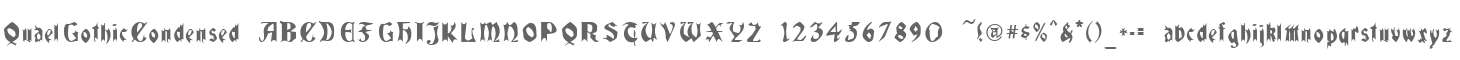 QuaelGothicCondensed