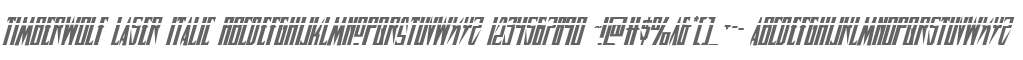 Timberwolf Laser Italic