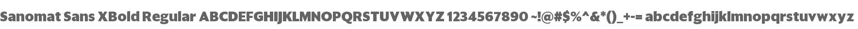 Sanomat Sans XBold Regular