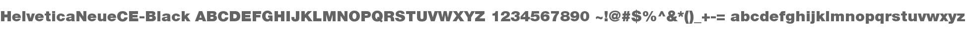 Helvetica Neue CE 95 Black