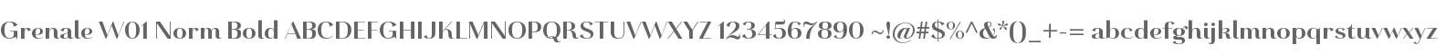 Grenale W01 Norm Bold