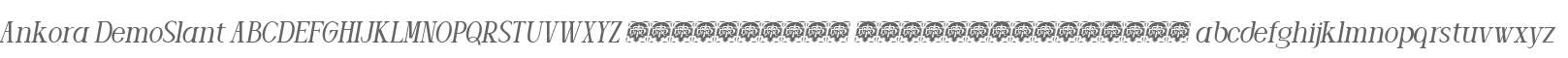 Ankora DemoSlant