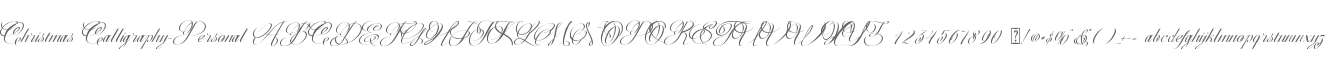 Christmas Calligraphy-Personal