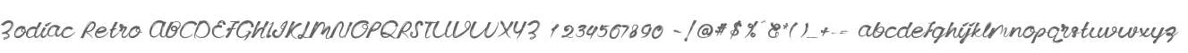 Zodiac Retro