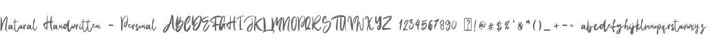 Natural Handwritten - Personal