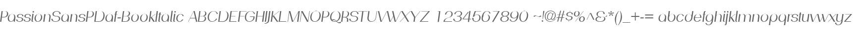 PassionSansPDaf-BookItalic