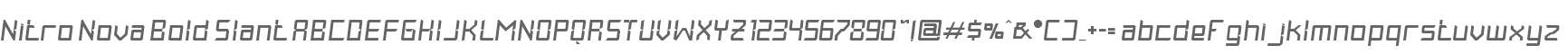 Nitro Nova Bold Slant