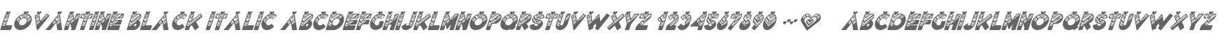 Lovantine Black italic