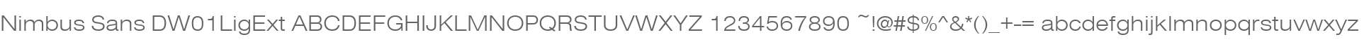 Nimbus Sans DW01LigExt