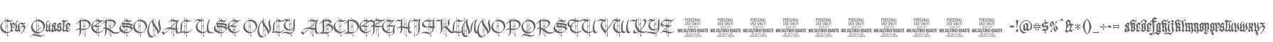 Cruz Quaste PERSONAL USE ONLY