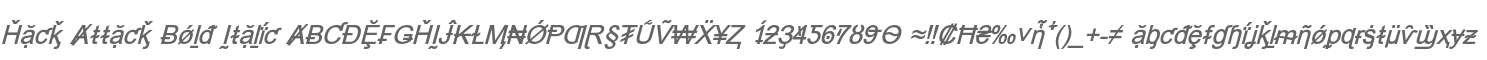 Hack Attack Bold Italic
