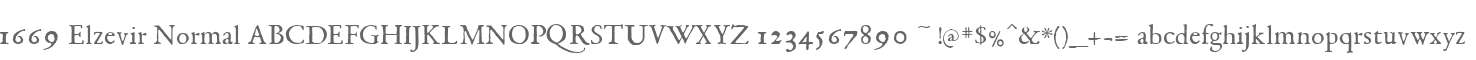 1669 Elzevir Normal