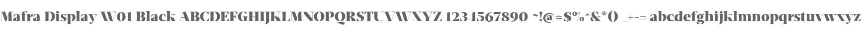 Mafra Display W01 Black