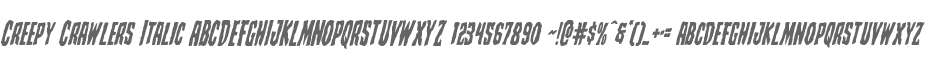 Creepy Crawlers Italic
