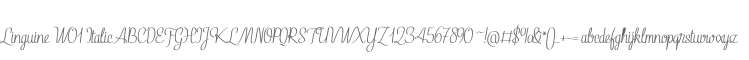 Linguine W01 Italic
