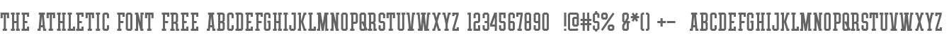 THE ATHLETIC FONT FREE