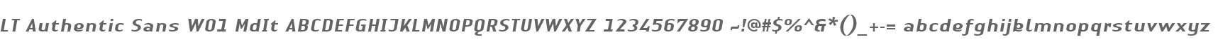 LT Authentic Sans W01 MdIt