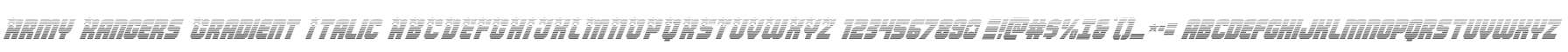 Army Rangers Gradient Italic